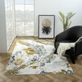 thumbnail image 6 of Luxe Weavers Abstract Marble Gold 5x7 Area Rug for Living Room and Bedroom, 6 of 10
