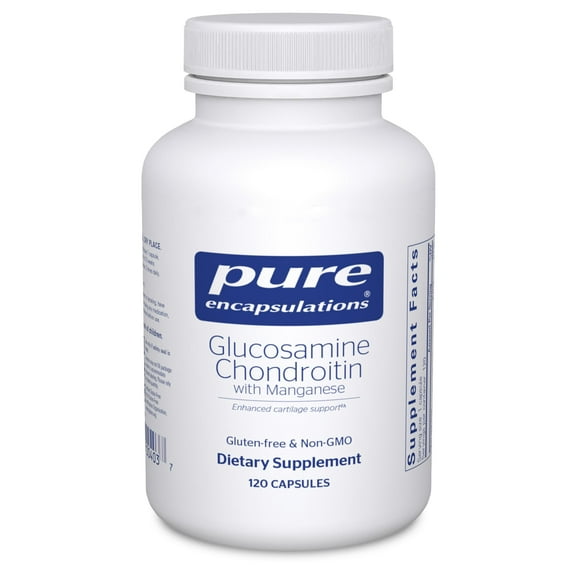 Pure Encapsulations Glucosamine Chondroitin with Manganese | Supplement for Joint Support, Comfort, Mobility, Cartilage Integrity and Health, and Connective Tissue* | 120 Capsules