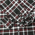 thumbnail image 6 of Dubinik® Mens Flannel Shirts Long Sleeve Button Down Casual Work Plaid Shirt Men All Cotton Soft with Pocket Regular Fit, 6 of 7