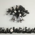 thumbnail image 2 of Northlight 18" Decorated Black Pine Artificial Christmas Swag with Bells, 2 of 3