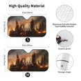 thumbnail image 3 of Windshield Sun Shade Foldable Car Front Window Sunshade For Car Suv Trucks Vans - Best Heat Shield Blocker Visor Cover Blocks Uv Rays And Keeps Your Vehicle Cool-Medium, 3 of 5