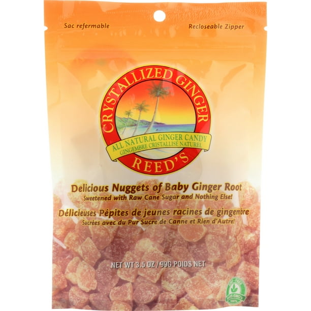 REED'S Crystallized Ginger Candy, 3.5 oz