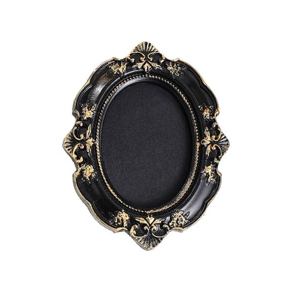 1Pc Gothic Frames, Halloween Wall Decor, Frame Wall Art, Resin Spooky 3D Sculptures, Home Decor for Wall Hanging & Tabletop Display - 3.7''x4.6''