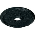 thumbnail image 3 of Ekena Millwork 18"OD x 3 1/2"ID x 1 3/8"P Antioch Ceiling Medallion (Fits Canopies up to 3 1/2"), Hand-Painted Night Shade, 3 of 5