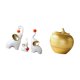 thumbnail image 5 of Elegante Conjunto De Familia De Elefantes Y Figuras De Resina, Esculturas Modernas De Animales Y Frutas Para Sala De Estar, Dormitorio, Oficina, Decoración De Mesa., 5 of 8