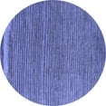 thumbnail image 1 of Ahgly Company Machine Washable Indoor Round Abstract Blue Modern Area Rugs, 7' Round, 1 of 4