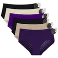 thumbnail image 1 of Paquete de Pantaletas Adda Lingerie Modelo Lilia, sin costuras, de lycra y elegante mesh, Colores surtidos, 1 of 3
