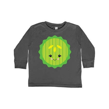 

Inktastic kawaii pickle slice Gift Toddler Boy or Toddler Girl Long Sleeve T-Shirt