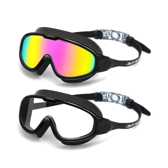 Gafas de natación Freela, 2 unidades, visión ancha de 180°, antivaho