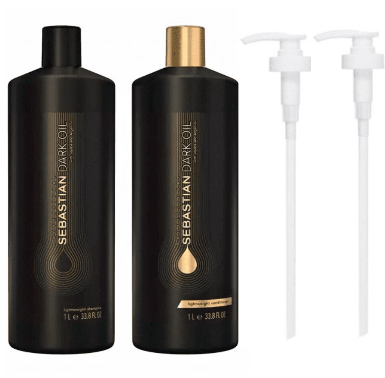Sebastian Dark Oil Lightweight Shampoo & Conditioner 33.8 oz 2pumps