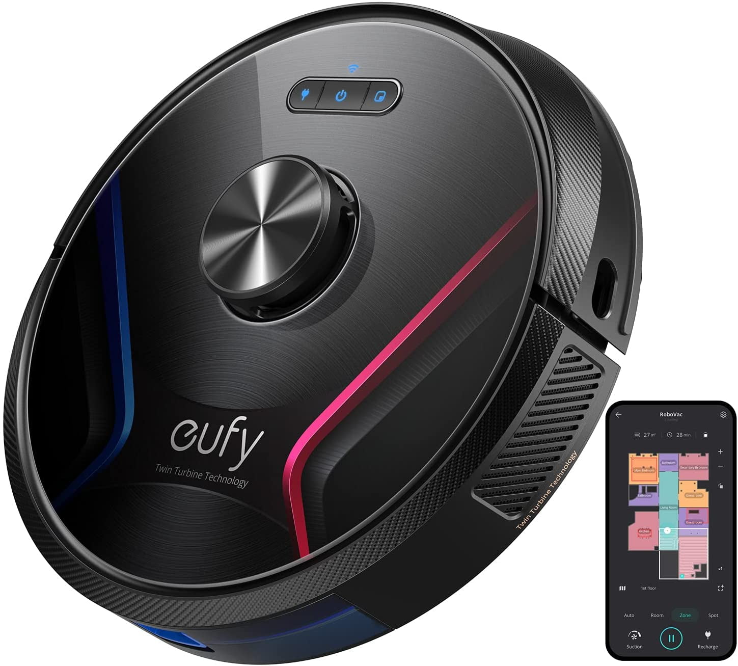 eufy by Anker, RoboVac G30, Robot Vacuum with Smart Dynamic Navigation 2.0,  2000Pa Strong Suction, Wi-Fi, Compatible with Alexa, Carpets and Hard  Floors - Walmart.com