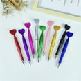 thumbnail image 5 of Milue 6x 1.0mm Black Ink Ballpoint Pens Smooth Writing Pens Heart Shaped Wedding Pens, 5 of 20