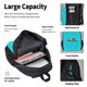 thumbnail image 4 of Disketp Aqua Mochila Estampada de Gran Capacidad con Lonchera y Estuche, Set de 3 Piezas para Estudiantes, 4 of 7