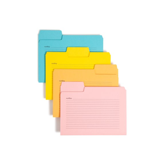 Smead SuperTab® Notes File Folder 1/3 Cut Asst 12/PK Letter (11650)