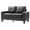Black, variant on Glory Furniture Newbury Faux Leather Modular Loveseat in Black