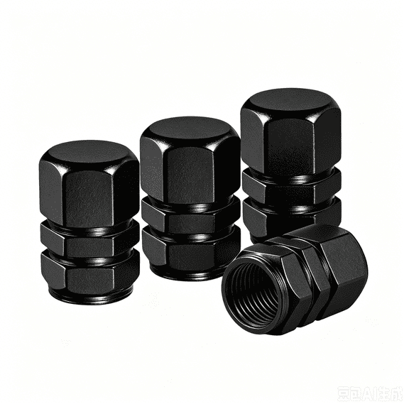 Clearance!!! 4-Pack Aluminum Tire Valve Stem Caps,Rust-Free Metal Screw-On Hexagon Design Caps, Universal for Cars/Trucks/Bikes/Motorcycles
