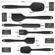 thumbnail image 5 of Paquete de 6 utensilios de cocina de silicona para cocina, espátula antiadherente, color negro Namotu HQ-113, 5 of 5