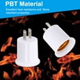 thumbnail image 3 of Uxcell E26/E27 Outlet to Lamp Socket Adapter, 2pcs Convert Polarized 2 Prong Outlet to Screw Base Light Bulb Socket, 3 of 5