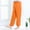 Orange, variant on Kids Solid Cuffed Pants Thin Breathable Bug Proof Daily Casual Long Trousers