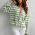 thumbnail image 5 of Vedolay Women's Cardigan Sweater Knit Zip Cardigan Sweater with Pockets Green,XL, 5 of 5