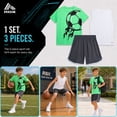 thumbnail image 6 of RBX Boys Athletic Outfit Shorts Set Short Sleeve Shirts Dry Fit Sleeveless Jersey & Shorts 3 Piece, 6 of 7