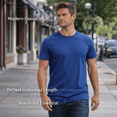 thumbnail image 4 of SOCKS'NBULK Mens Cotton Crew Neck Short Sleeve T-Shirts Mix Colors Bulk, 4 of 7