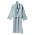 thumbnail image 3 of Clearance! robes for women terry cloth robes for women All Cotton Four Season Couples Lengthened Beehive Bathrobe Bathrobe Nightgown Housewear Big sales Green, 3 of 3