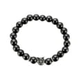 thumbnail image 2 of Kiplyki Ladies Personality Fashion Oval Magnetic Black Gallstone Beaded Beach Anklet, 2 of 9