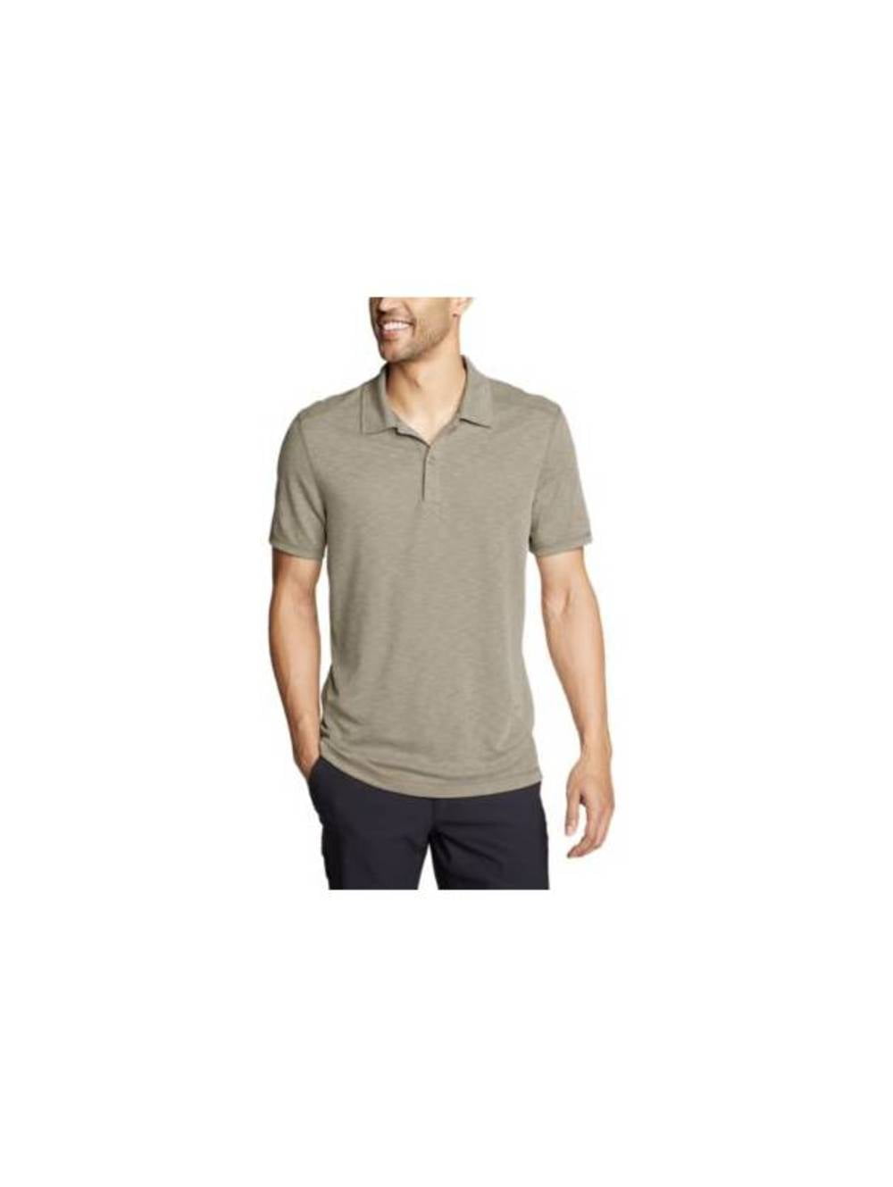 Eddie Bauer Mens Contour Performance Slub Polo Shirt