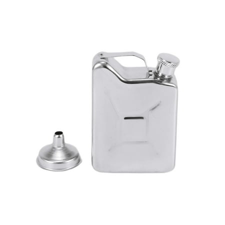 

Mini Stainless Steel 5oz Hip Flask Liquor Whiskey Alcohol Gas Gasoline Can