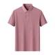 thumbnail image 2 of pstuiky camisetas para hombre, Suéter casual de manga corta con cuello vuelto, cómodo y liso para hombre camisetas de hombre l, 2 of 3