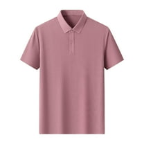 hotojiny Men's Plus Size Shirts Big and Tall Short Sleeve Soft Tops Lightweight Buttons Collar Classic Fit Performance Golf Shirts