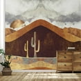 thumbnail image 2 of Idea4wall 4pcs Nordic Style Golden Mountain Stick Wallpaper Removable Wall Murals Large Wall Stickers for Home Decoration, 108"x96", 2 of 5