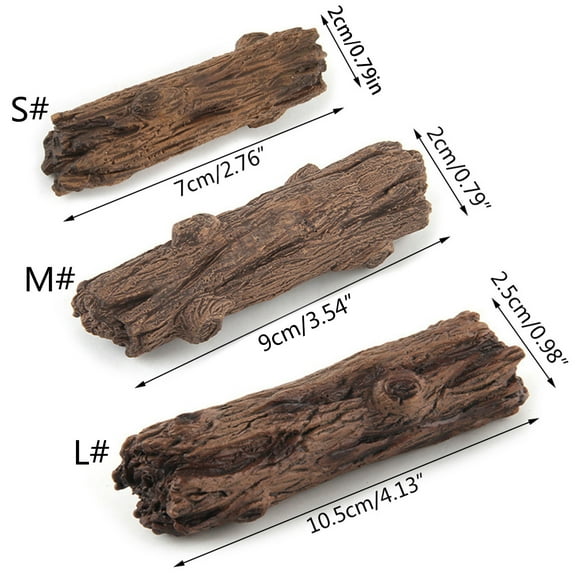 lixuesong Log Simulation Ornament Fish Accessories Aquarium Decorations Small and Fish for