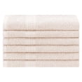 thumbnail image 2 of BNM Eco-Friendly Cotton Hand Towel Set of 6, Ivory, 2 of 5