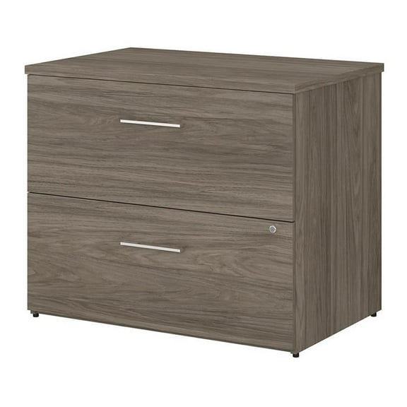 UrbanPro 36W 2 Drawer Lateral File Cabinet in Modern Hickory - Engineered Wood