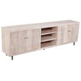 thumbnail image 2 of Sarah 4-Door Media Cabinet in Transitional Ivory Finish Solid Wood on Iron Base, 2 of 6