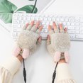 thumbnail image 4 of Usb Para Hombres Y Mujeres, Guantes Cálidos De Invierno Para Ordenador Portátil, Forrados Con Forro Polar, Guantes Sin Dedos Calefactables Con Medias Manos, Diseño Lavable Scienceny HA046947-02, 4 of 6