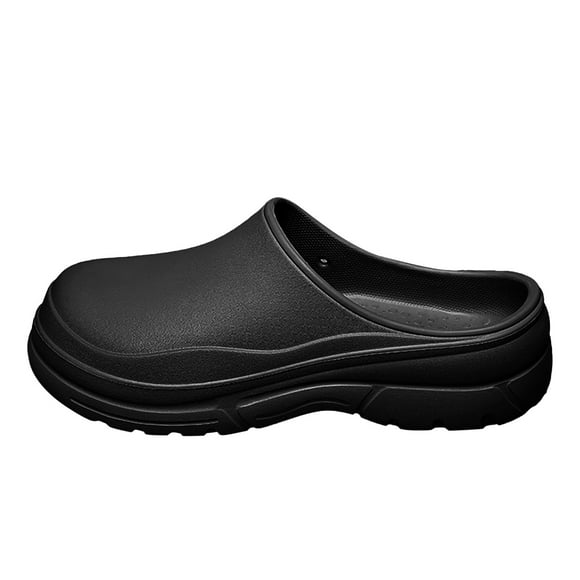 MIASHUI Womens Clogs Beach Water Shoes Outdoor Travel Walking Sandals Home Slippers,Black,10.5