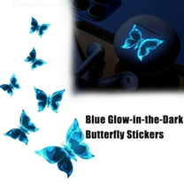 VIVIDCRAFT Luminous Butterfly Wall Sticker Glow In The Dark Butterfly Art Decals Wall