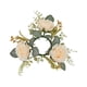 thumbnail image 5 of Anillos para velas, coronas, guirnaldas de velas, anillos para velas de flores de seda, candelabros, anillos, candelabros para festivales, sala de est Rosa, 5 of 8