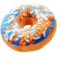 thumbnail image 1 of Cojín de peluche redondo con forma de donut en la espalda, para oficina, coche (cáscara de mandarina), 1 of 4