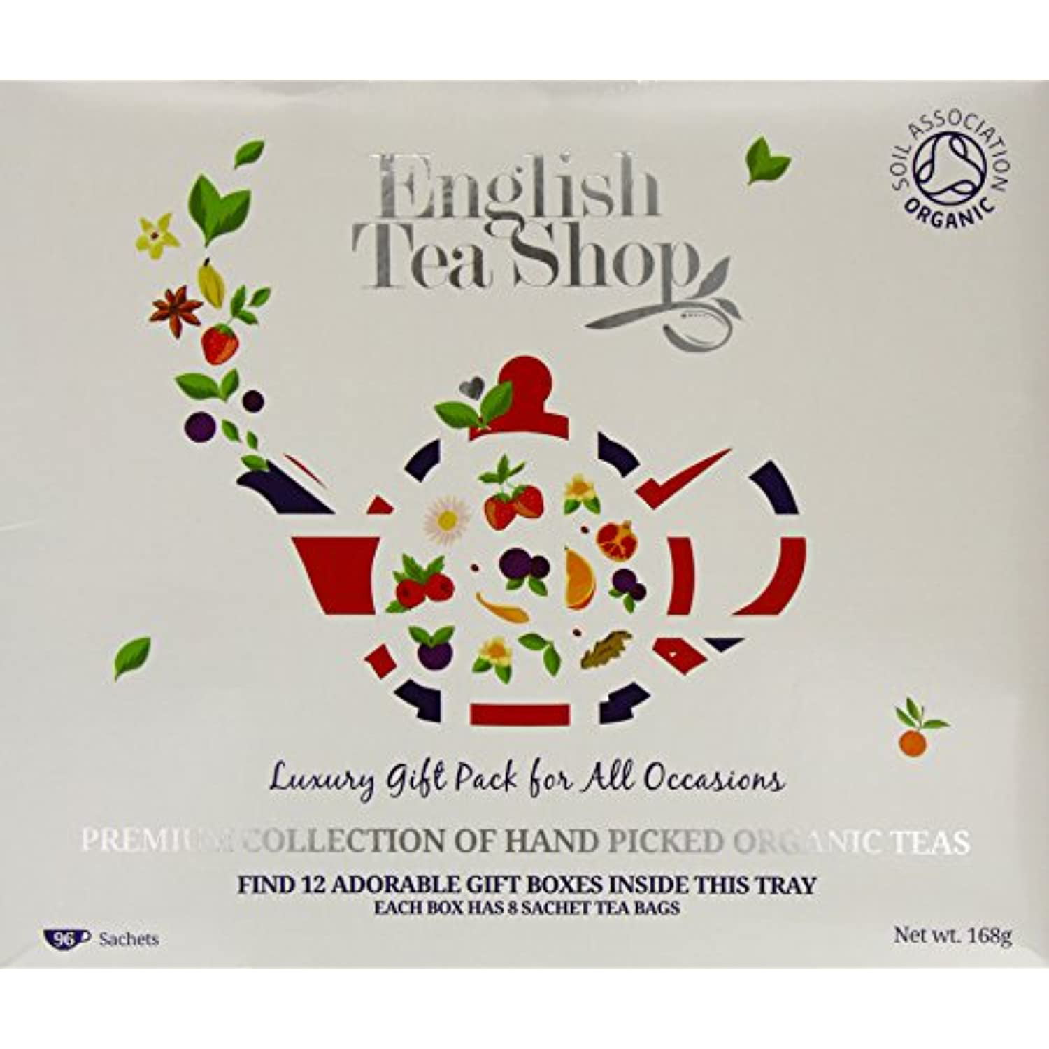 English Tea Shop Organic Luxury Tea Box ,Pack Of 96 Tea Bags
