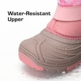 thumbnail image 2 of DREAM PAIRS Kids Snow Boots Boys & Girls Winter Waterproof Mid-Calf Outdoor Warm Shoes Grey/Pink/Pink Camo Size 9, 2 of 6