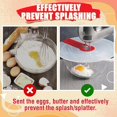 thumbnail image 3 of Mixer Splatter Guard,Egg Whisk Mixing Bowl Lid,Practical Silicone Anti Splash Cover,Silicone Mixing Bowl Splatter Screen Guard,Splatter Cover for Egg Bowl Whisks Cover Whisk Cooking Splash Cover, 3 of 9