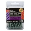 Bulldog Hardware Protec Coat Deck Screws, #10 x 2.5", Green, 40pc