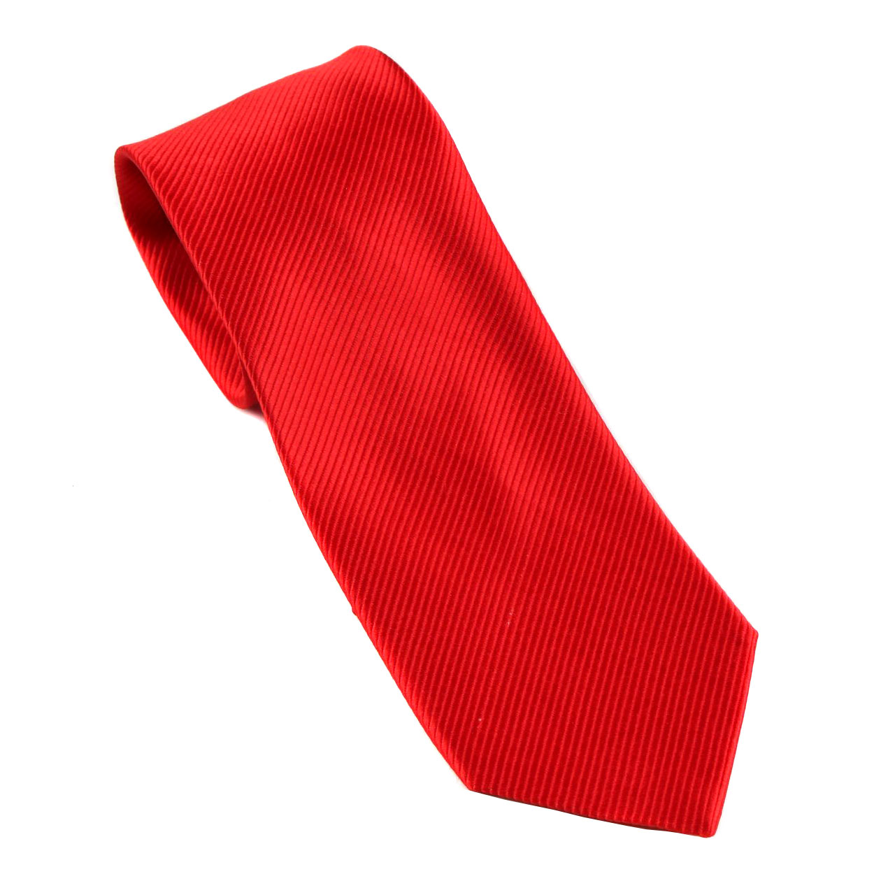 BuyYourTies Mens Solid Neck Tie Red