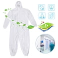 thumbnail image 4 of Traje de protección desechable Mono con capucha Ropa de seguridad de cuerpo completo Hombres Mujeres UnisexL, 4 of 10