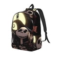 thumbnail image 1 of Goofa The Nightmare Before Christmas Pattern Durable Canvas Daypack - High-Quality Vintage Backpack, Compact & Versatile for Travel and Everyday Use-Medium, 1 of 5