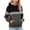 Black, variant on Girls Color Block Hoodie - Lightweight Hooded Long Sleeve Pullover Tops with Pocket Casual Fall Sweatshirt with Hood Daily Wear, 3-4 Years